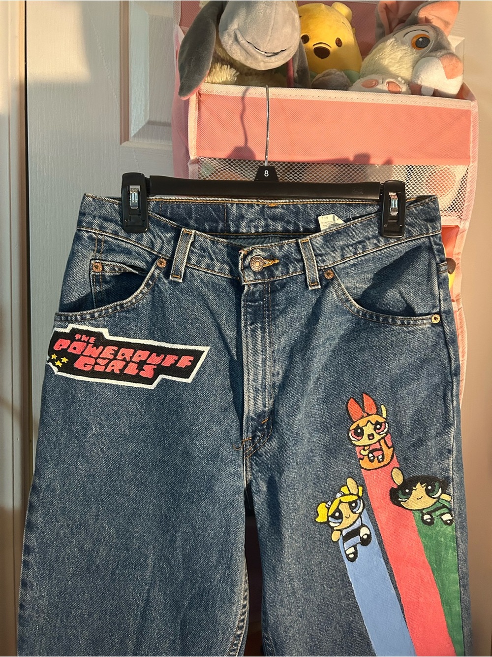 HANDPAINTED THE POWERPUFF GIRLS LEVIS JEANS